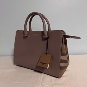 Burberry Dusty Rose Leather Satchel